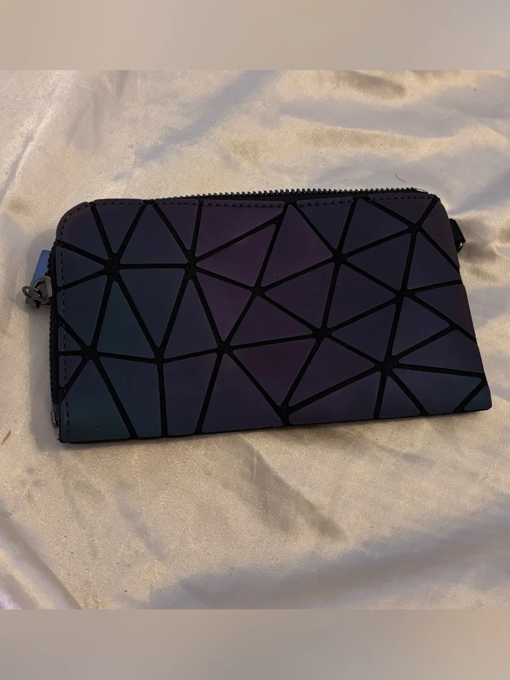 LOVEVOOK Geometric Luminous Holographic Bag + Mini Purse